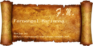 Fernengel Marianna névjegykártya